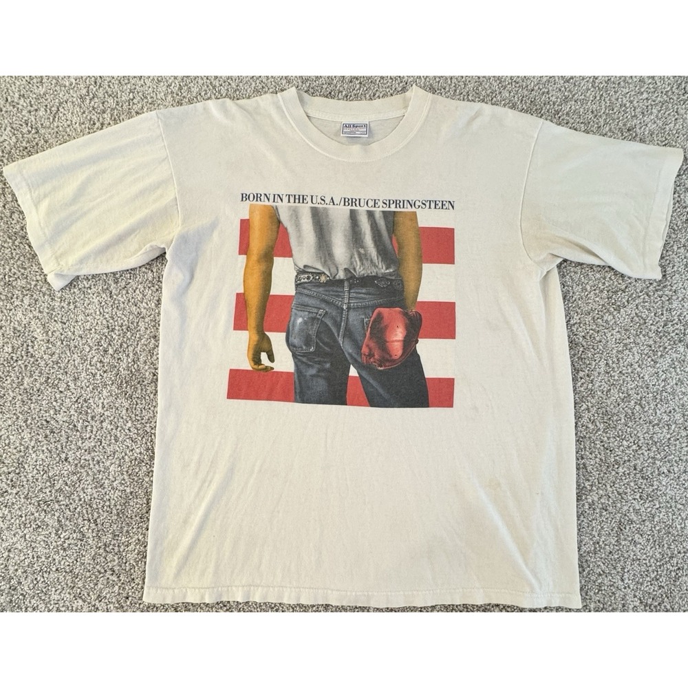 1984 Bruce Springsteen Born In The USA World Tour T-Shirt Large Single Stitch